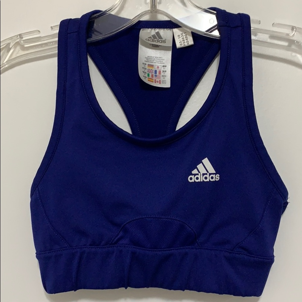NWOT Adidas Climalite Purple Sports Bra